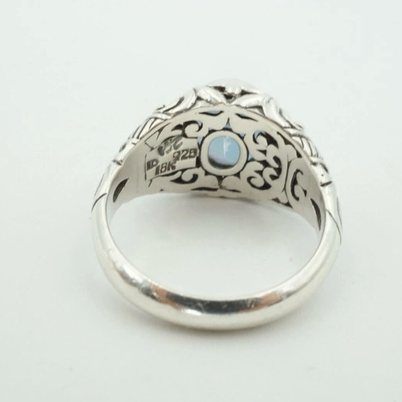 Robert Manse Sterling Silver 925 18k Amethyst Ring Size 6 - Picture 5 of 16